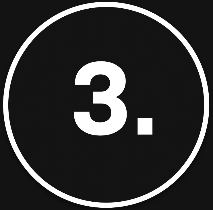 3 drei schwarz