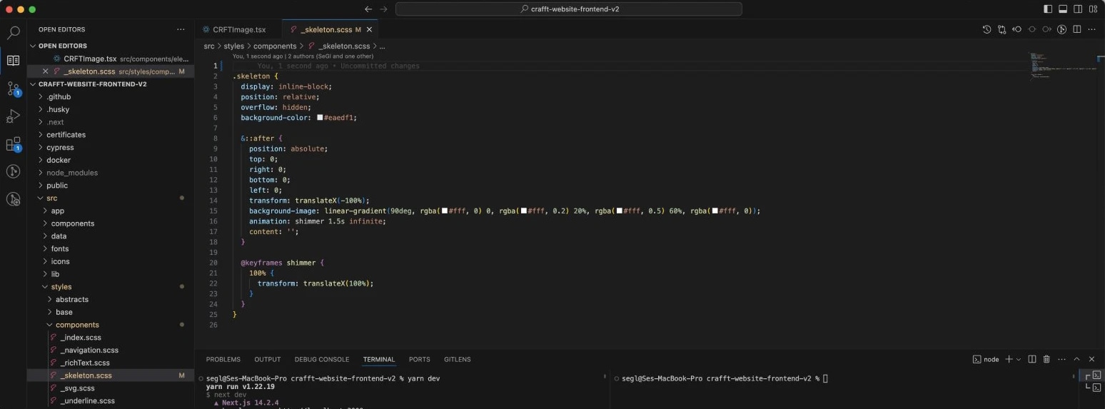 Code Beispiel für Animationen