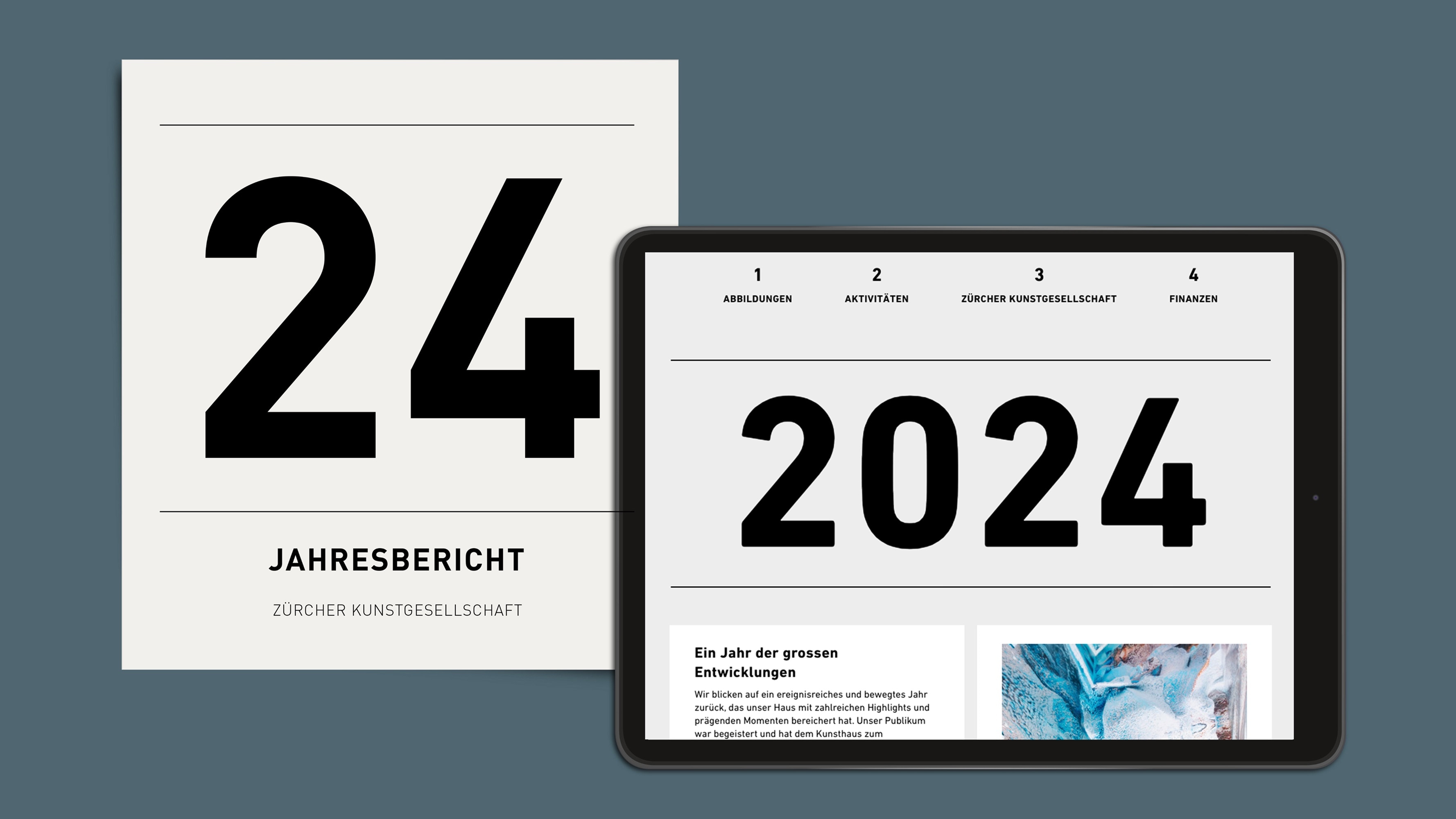Online und Offline Jahresbericht Kunsthaus Zürich